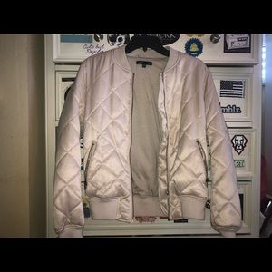 pink bomber jacket